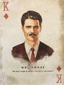Roi de carreau du jeu de cartes de l'Édition Collector « Nous n'avons pas à rêver que nous sommes grands. »