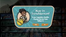 Annonce de Preston Garvey dans Fallout Shelter