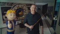 Jonathan Rush dévoilant la pêche