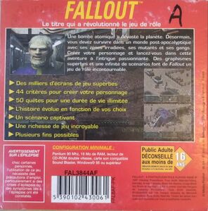 Jaquette arrière (réf FAL3844AF, EAN 5390102430061)
