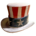 Chapeau de patriote américain (propre et usé)