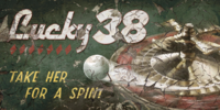 Une affiche de publicité du Lucky 38